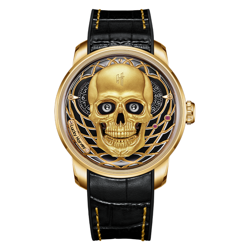 Craftmanship Series Rose Gold Skull Limited edition Automatic Watch - Image 15