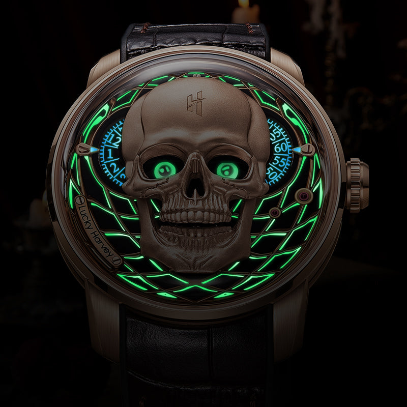 Craftmanship Series Rose Gold Skull Limited edition Automatic Watch - Image 10
