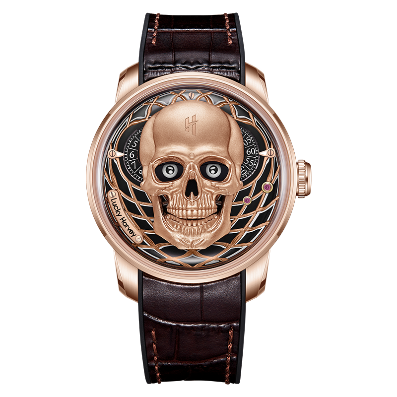 Craftmanship Series Rose Gold Skull Limited edition Automatic Watch - Image 7