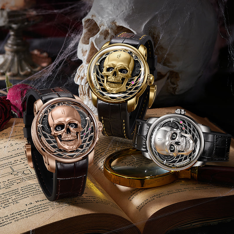 Craftmanship Series Rose Gold Skull Limited edition Automatic Watch - Image 11