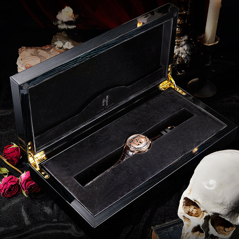 Craftmanship Series Rose Gold Skull Limited edition Automatic Watch - Image 12