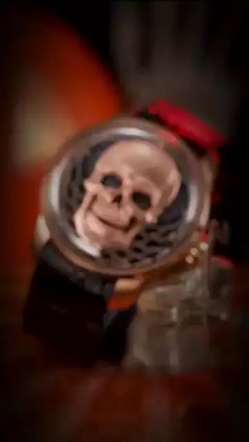 Craftmanship Series Rose Gold Skull Limited edition Automatic Watch - Image 3
