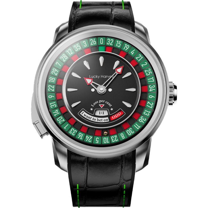 Player Series Silver European Roulette Automatic Watch